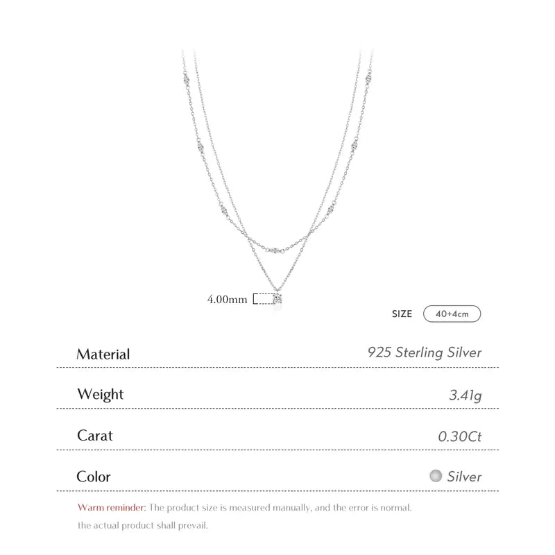 0.3ct Moissanite 925 Sterling Silver Round Cut Necklace ;Rhodium Plated, GRA Certified