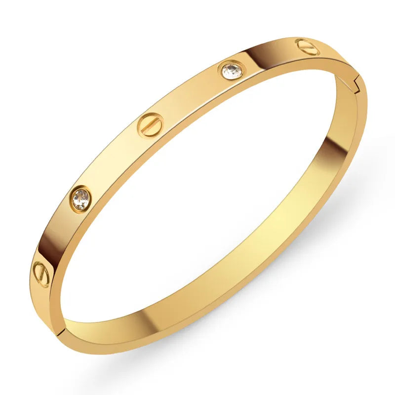 Elegant Cartier Love-Inspired Bangle β Affordable Stainless Steel Bracelet for Timeless Style