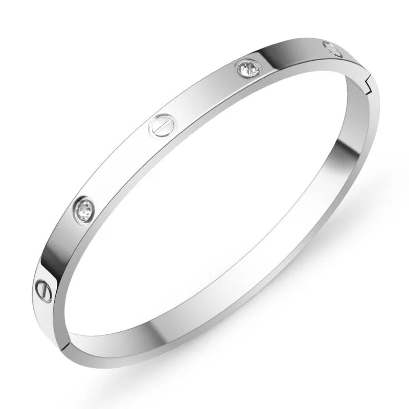 Elegant Cartier Love-Inspired Bangle β Affordable Stainless Steel Bracelet for Timeless Style