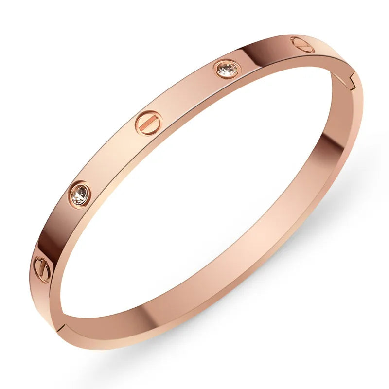 Elegant Cartier Love-Inspired Bangle β Affordable Stainless Steel Bracelet for Timeless Style
