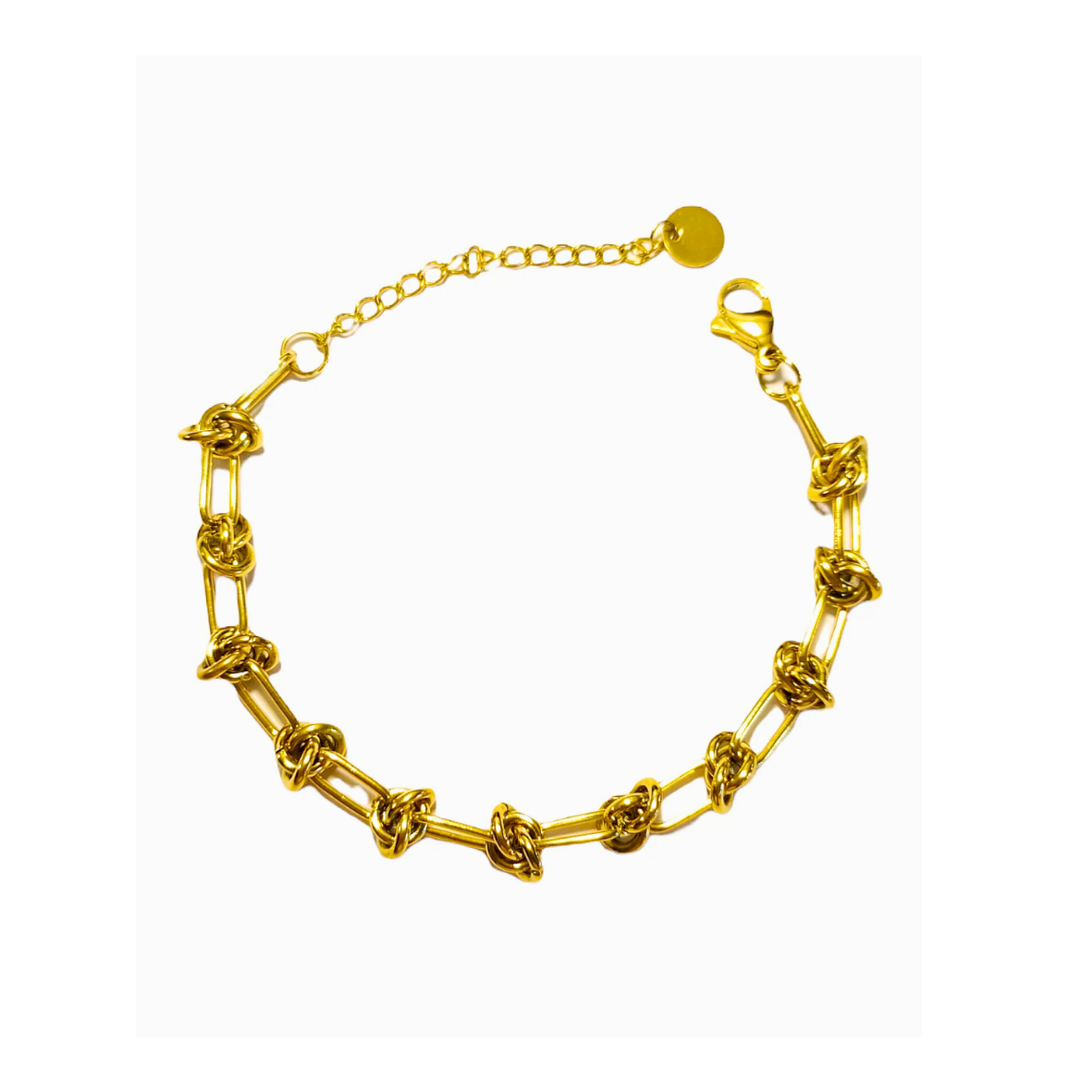 Trendy & Modern Hardware Chain Bracelet β 18K Gold Plated Titanium Steel