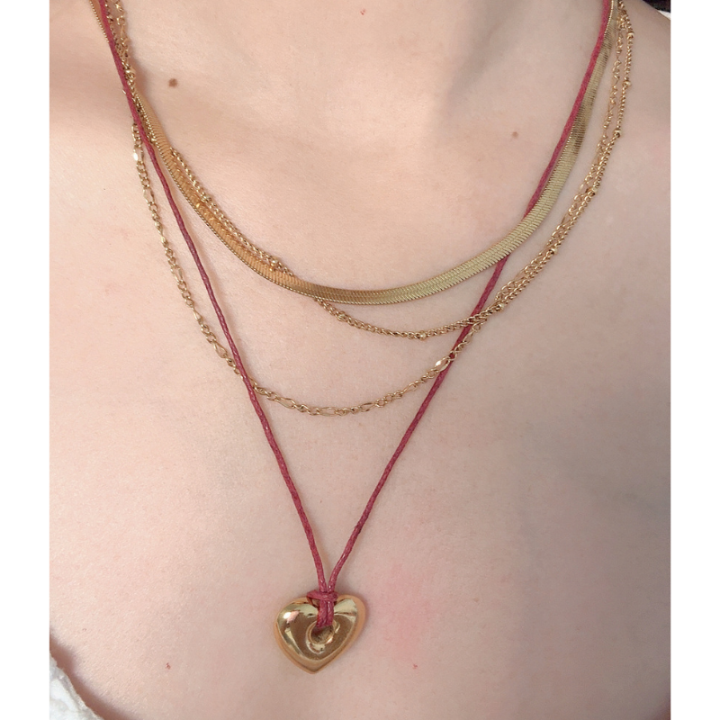 Casual Triple Layer Necklace – 18K Gold Plated 316 Stainless Steel